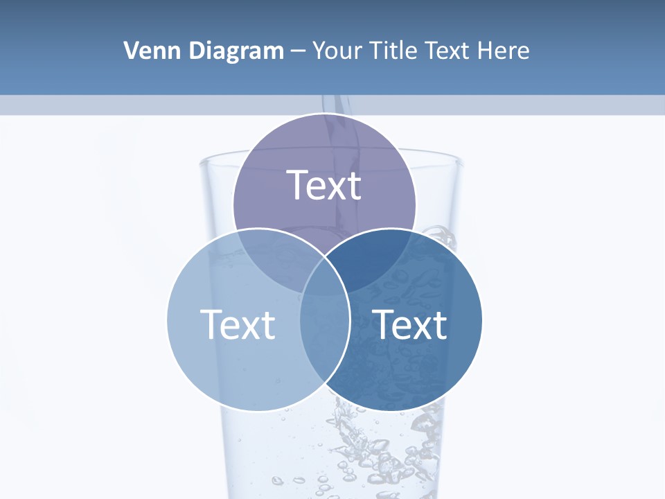 A Glass Of Water Is Being Filled With Water PowerPoint Template