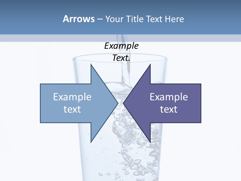A Glass Of Water Is Being Filled With Water PowerPoint Template