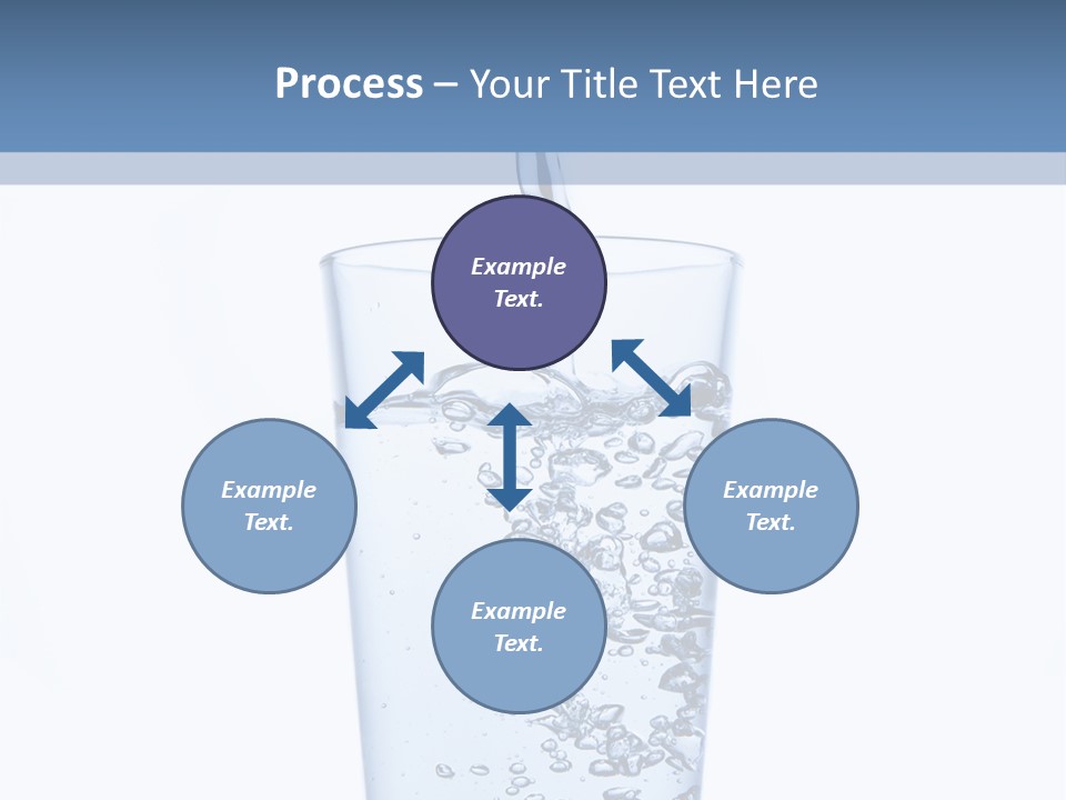 A Glass Of Water Is Being Filled With Water PowerPoint Template