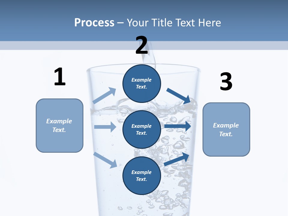 A Glass Of Water Is Being Filled With Water PowerPoint Template