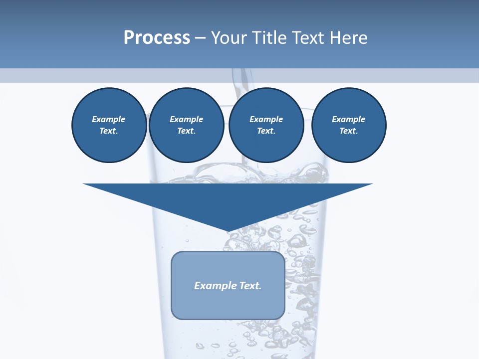 A Glass Of Water Is Being Filled With Water PowerPoint Template