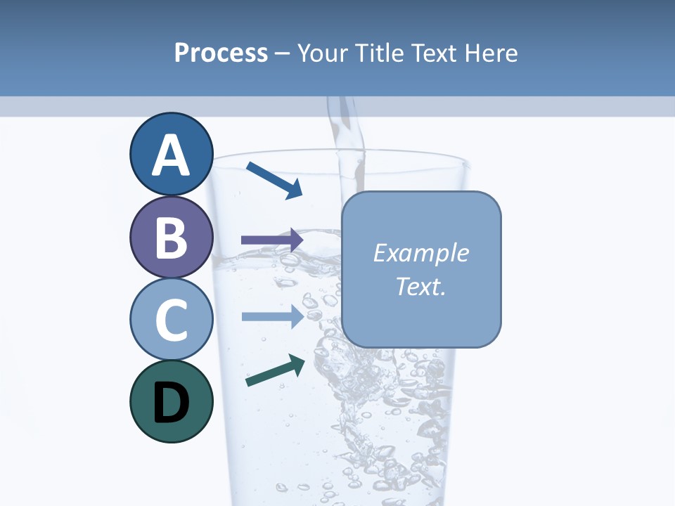 A Glass Of Water Is Being Filled With Water PowerPoint Template