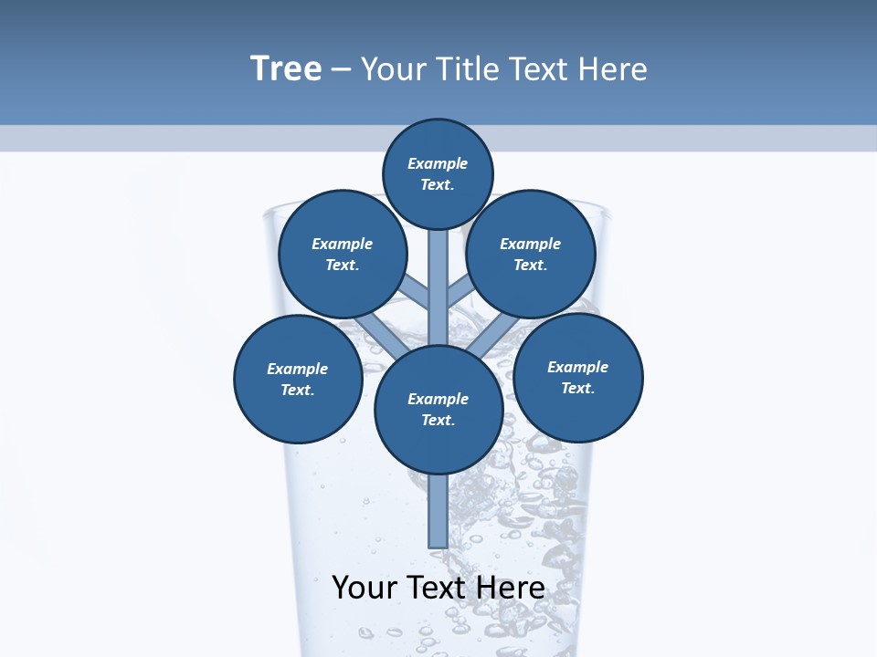 A Glass Of Water Is Being Filled With Water PowerPoint Template