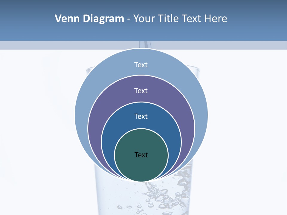 A Glass Of Water Is Being Filled With Water PowerPoint Template