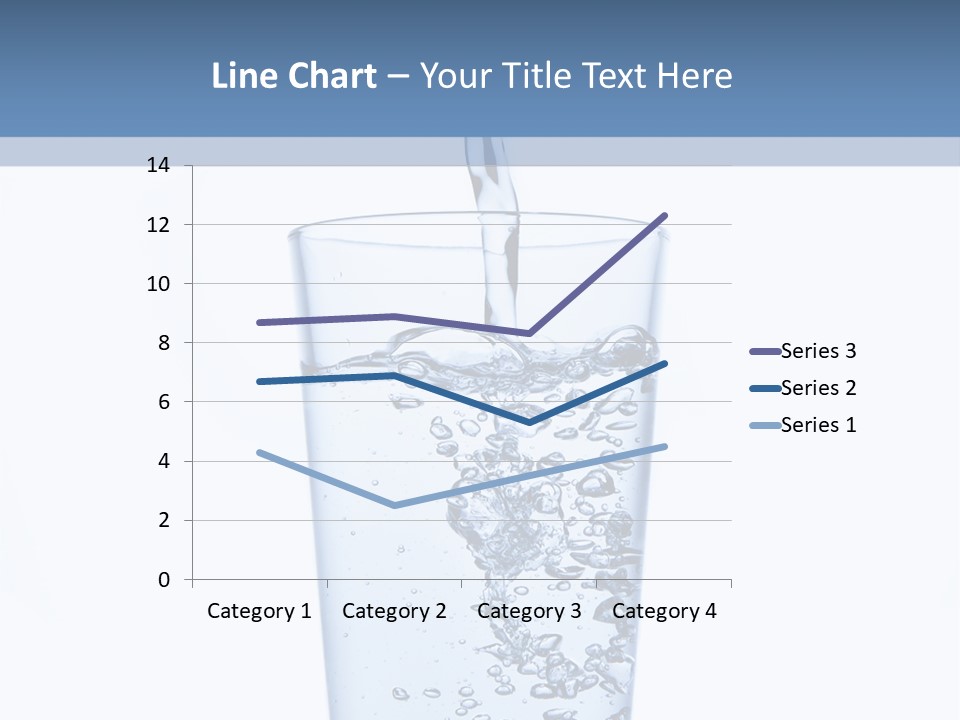 A Glass Of Water Is Being Filled With Water PowerPoint Template