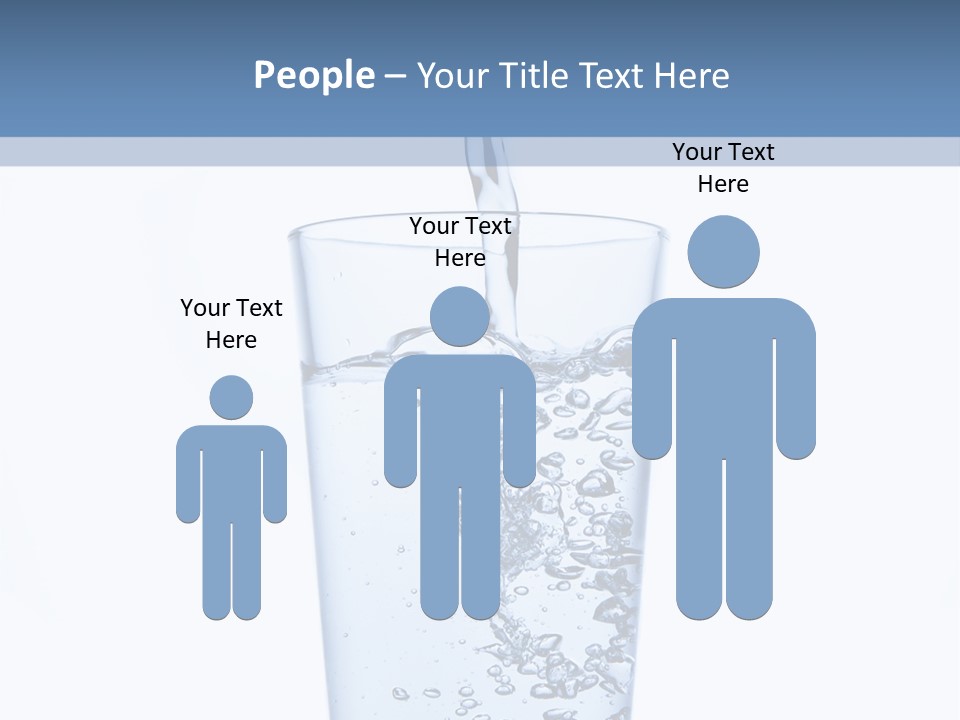 A Glass Of Water Is Being Filled With Water PowerPoint Template