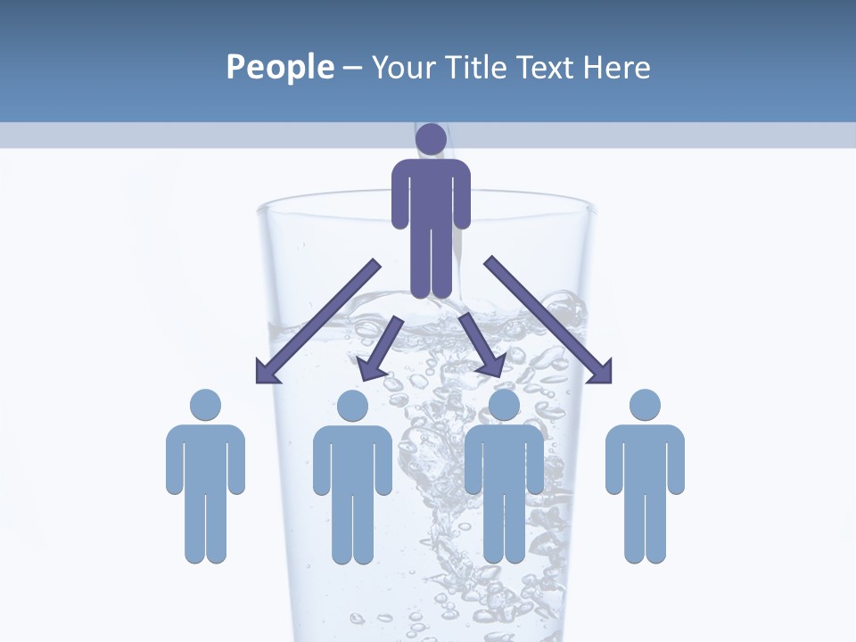 A Glass Of Water Is Being Filled With Water PowerPoint Template