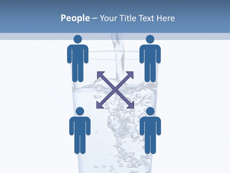 A Glass Of Water Is Being Filled With Water PowerPoint Template