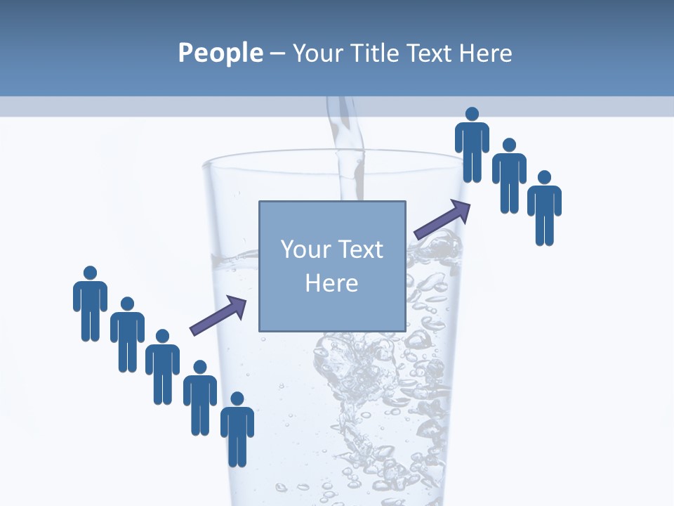 A Glass Of Water Is Being Filled With Water PowerPoint Template