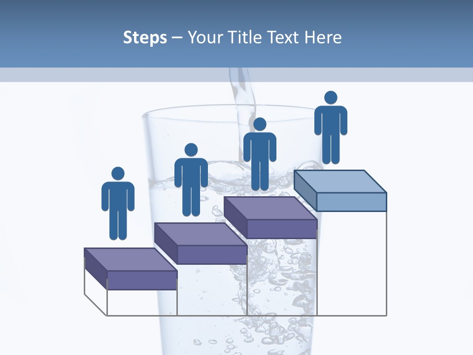 A Glass Of Water Is Being Filled With Water PowerPoint Template