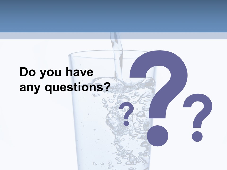 A Glass Of Water Is Being Filled With Water PowerPoint Template