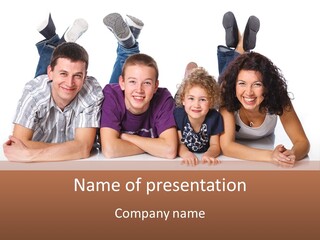 A Group Of People Laying On Top Of A Table PowerPoint Template