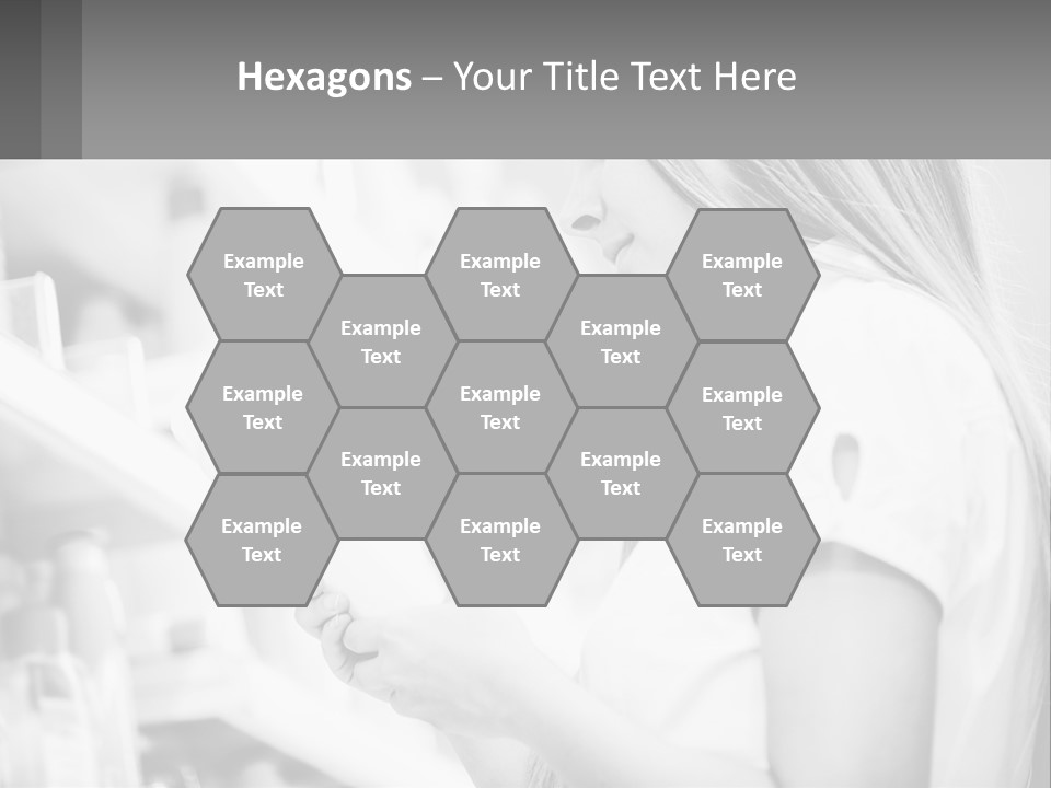 A Woman In A Store Looking At A Shelf PowerPoint Template