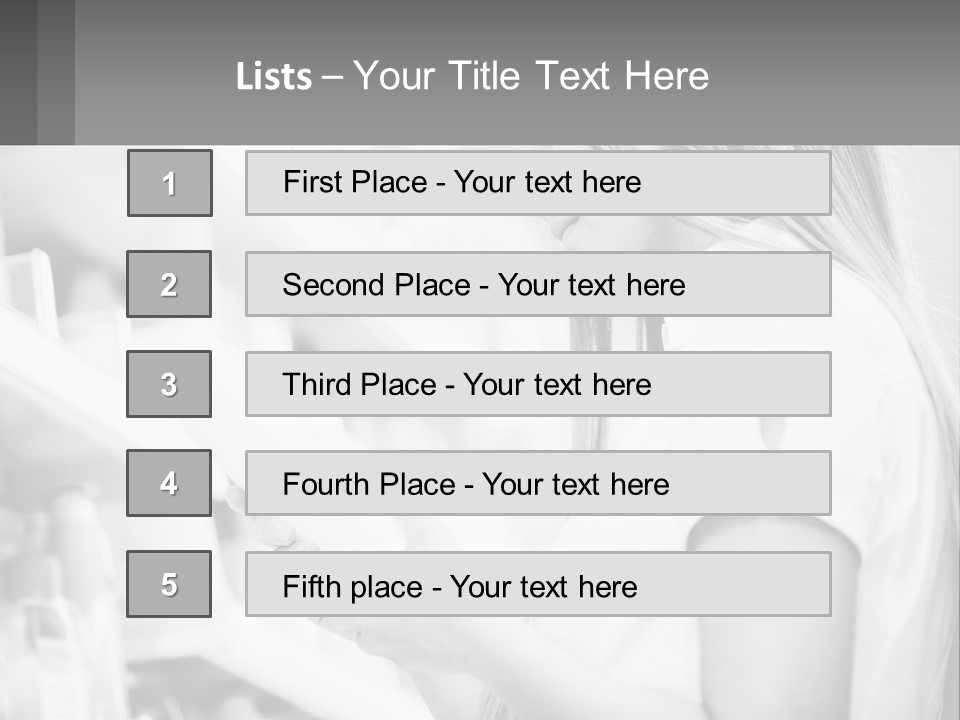 A Woman In A Store Looking At A Shelf PowerPoint Template