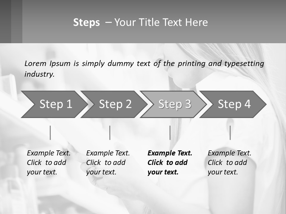 A Woman In A Store Looking At A Shelf PowerPoint Template