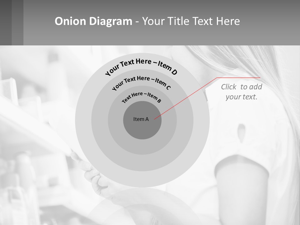 A Woman In A Store Looking At A Shelf PowerPoint Template