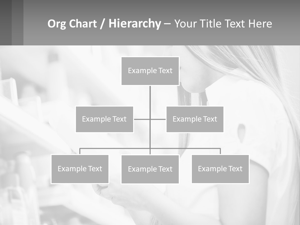 A Woman In A Store Looking At A Shelf PowerPoint Template