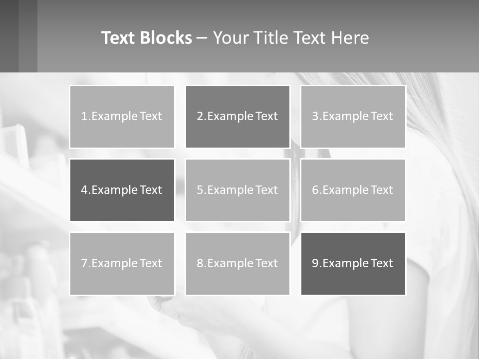 A Woman In A Store Looking At A Shelf PowerPoint Template