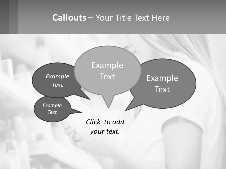 A Woman In A Store Looking At A Shelf PowerPoint Template