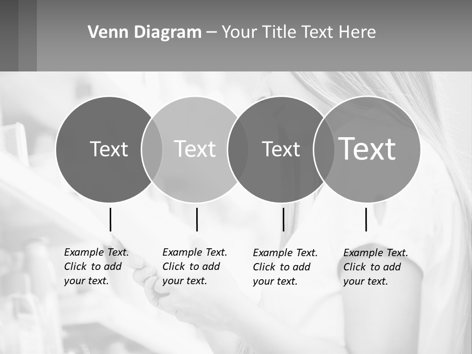 A Woman In A Store Looking At A Shelf PowerPoint Template