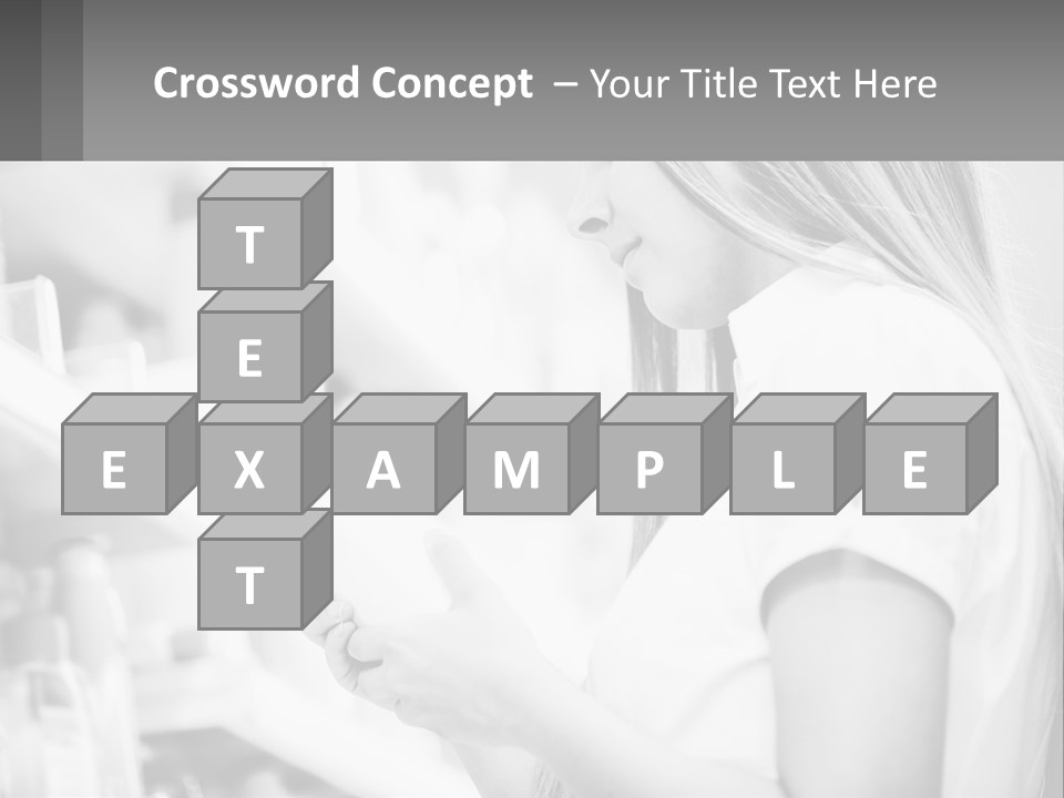A Woman In A Store Looking At A Shelf PowerPoint Template