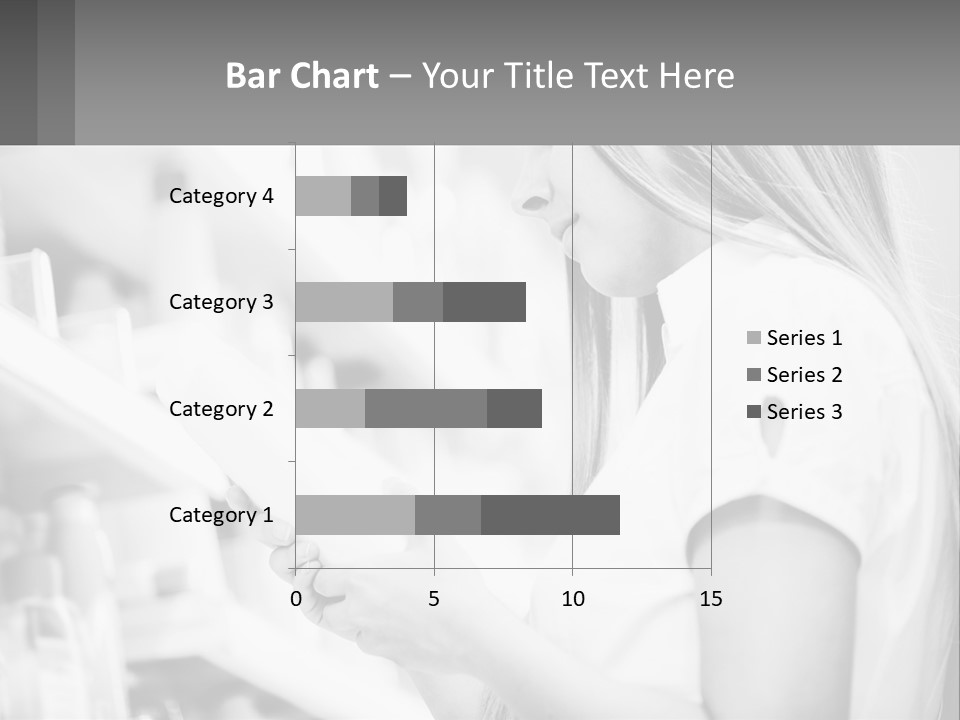 A Woman In A Store Looking At A Shelf PowerPoint Template