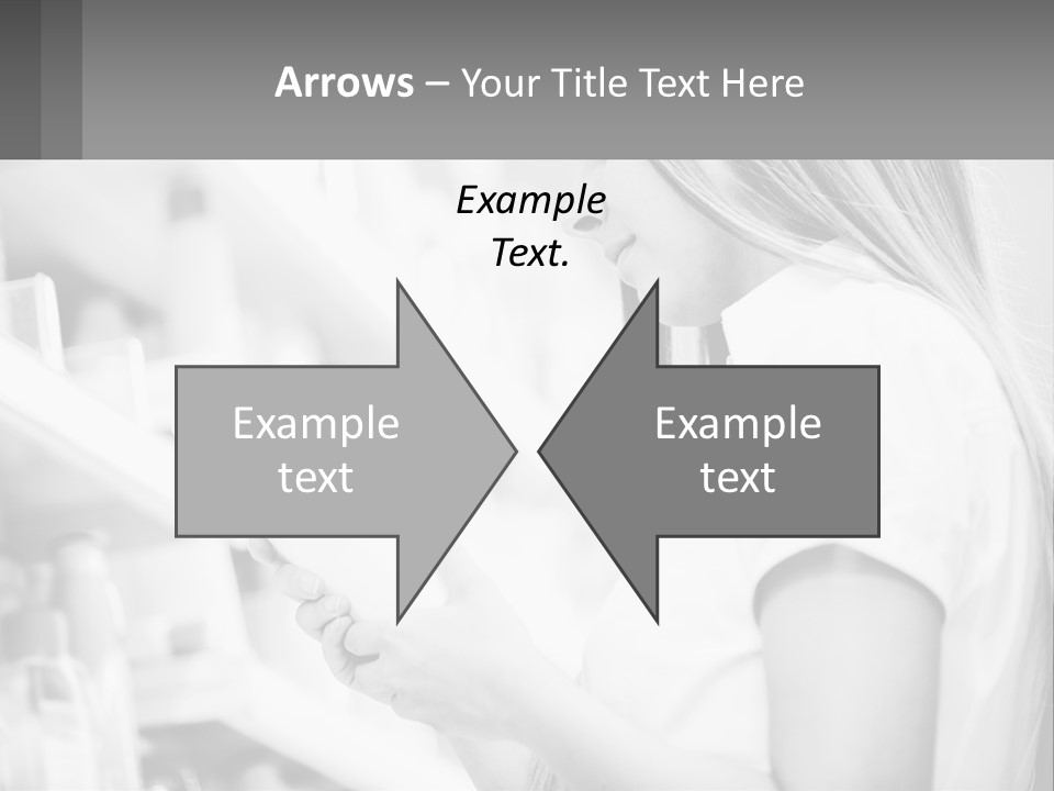 A Woman In A Store Looking At A Shelf PowerPoint Template