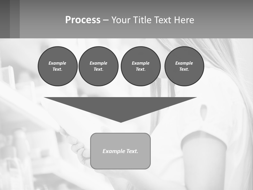 A Woman In A Store Looking At A Shelf PowerPoint Template