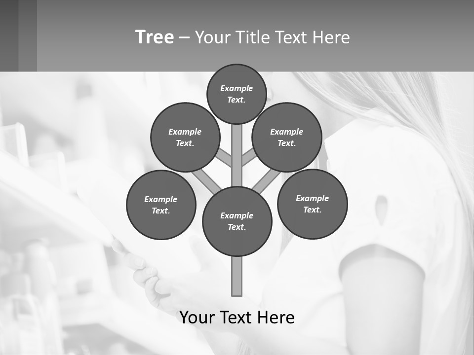 A Woman In A Store Looking At A Shelf PowerPoint Template