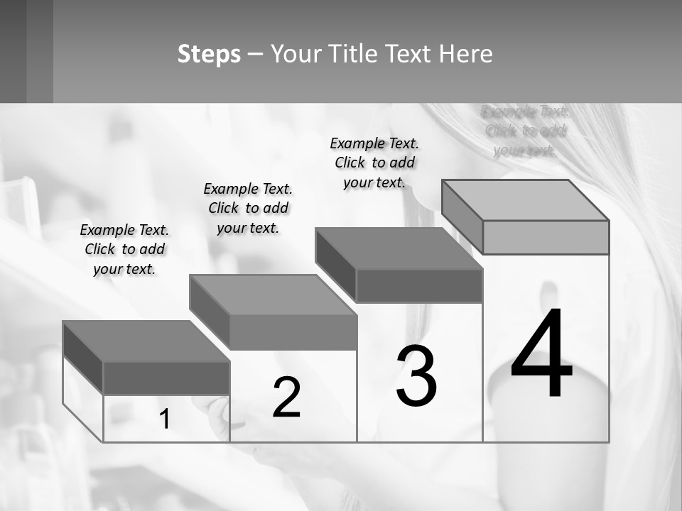 A Woman In A Store Looking At A Shelf PowerPoint Template