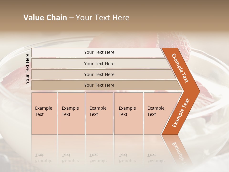 A Bowl Of Yogurt With Strawberries And Blueberries PowerPoint Template