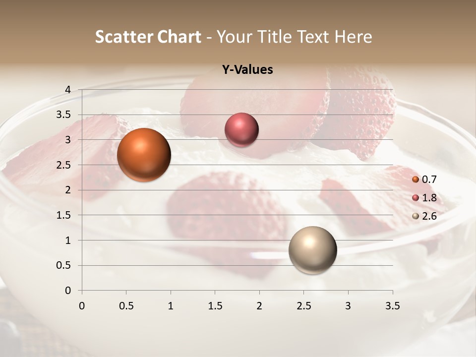 A Bowl Of Yogurt With Strawberries And Blueberries PowerPoint Template
