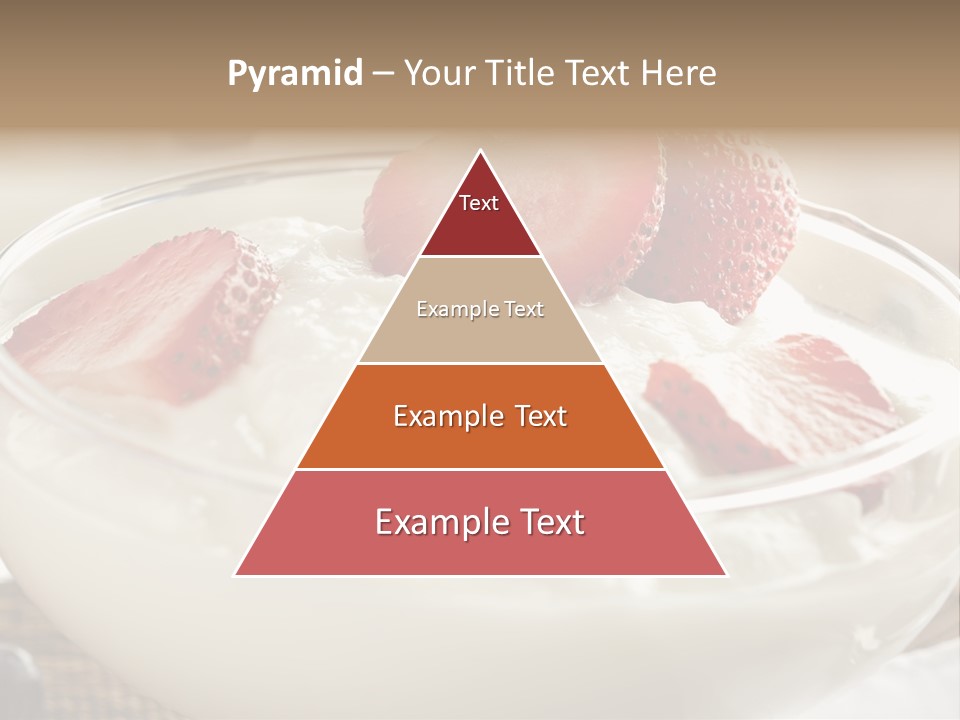 A Bowl Of Yogurt With Strawberries And Blueberries PowerPoint Template