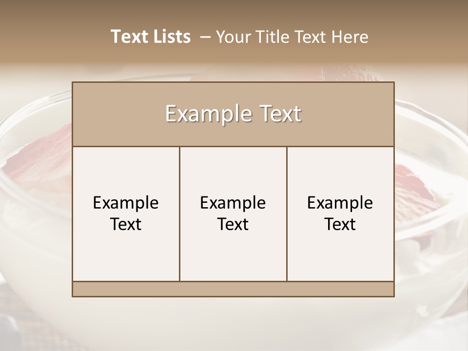 A Bowl Of Yogurt With Strawberries And Blueberries PowerPoint Template