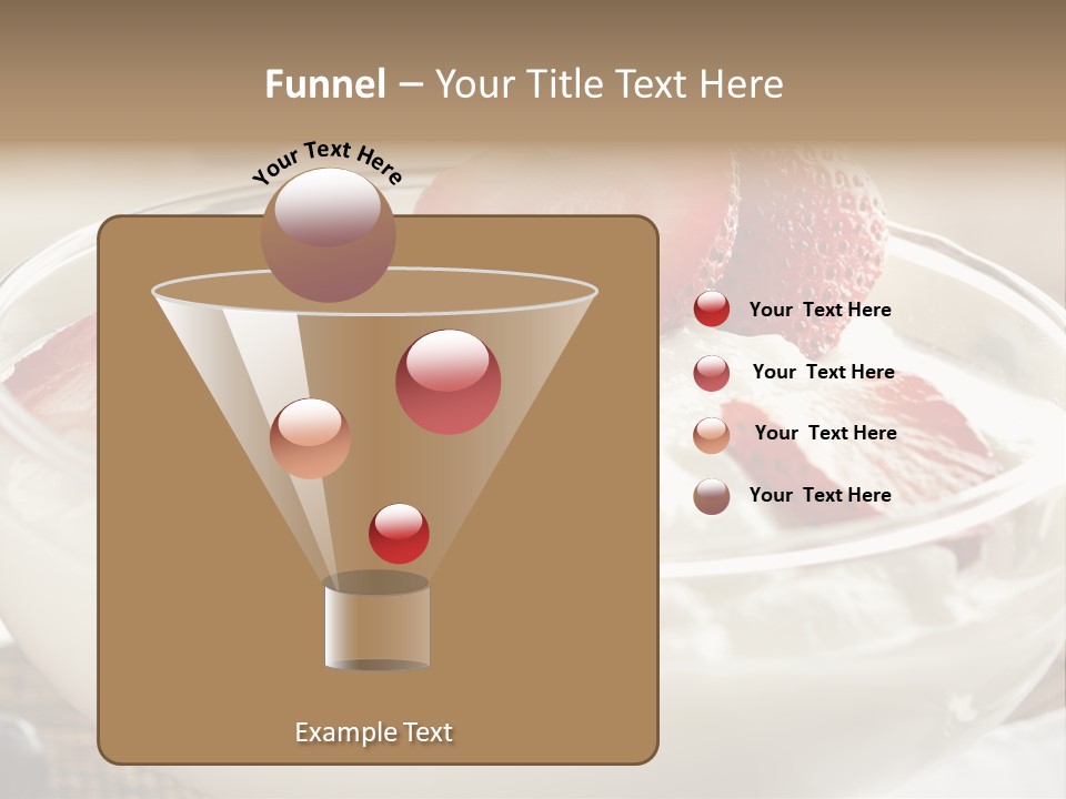 A Bowl Of Yogurt With Strawberries And Blueberries PowerPoint Template
