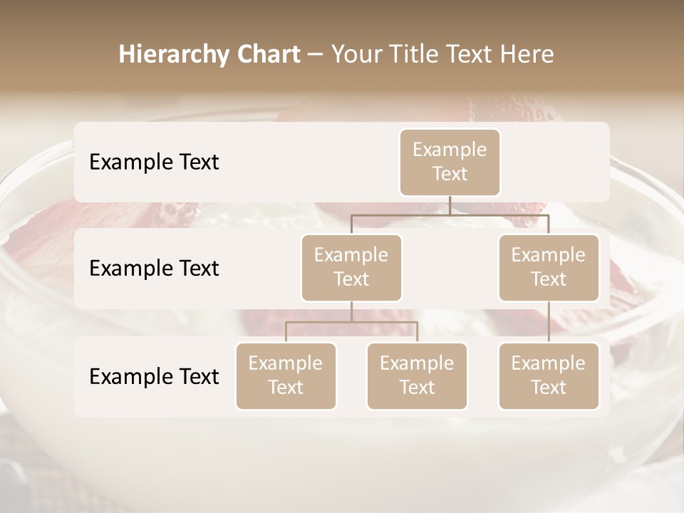 A Bowl Of Yogurt With Strawberries And Blueberries PowerPoint Template