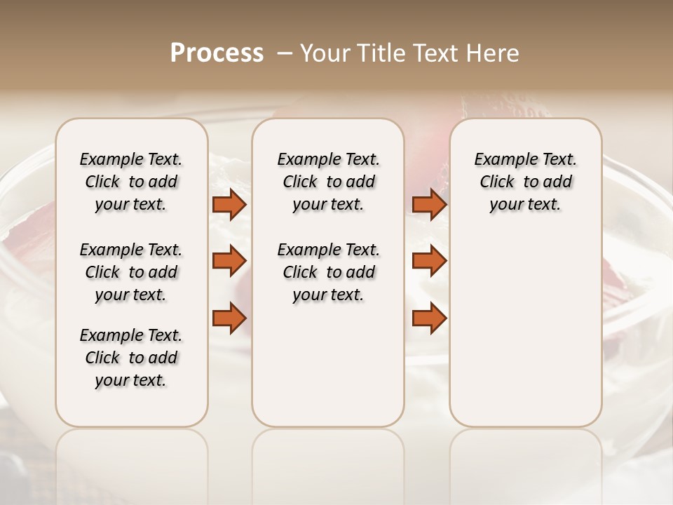 A Bowl Of Yogurt With Strawberries And Blueberries PowerPoint Template