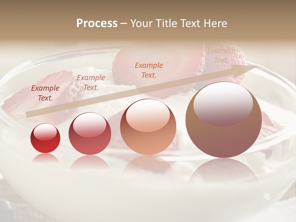 A Bowl Of Yogurt With Strawberries And Blueberries PowerPoint Template