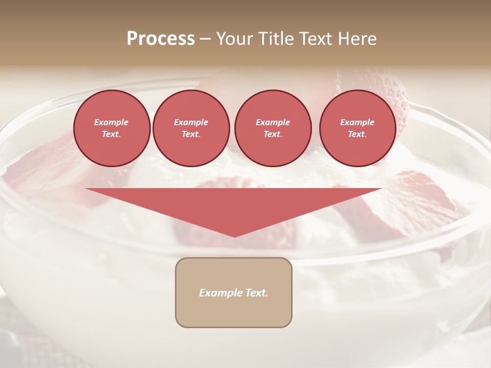 A Bowl Of Yogurt With Strawberries And Blueberries PowerPoint Template