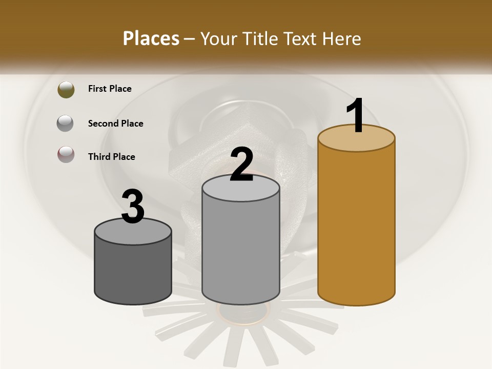 A Close Up Of A Metal Object On A White Surface PowerPoint Template