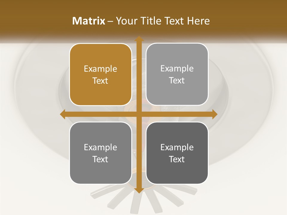 A Close Up Of A Metal Object On A White Surface PowerPoint Template