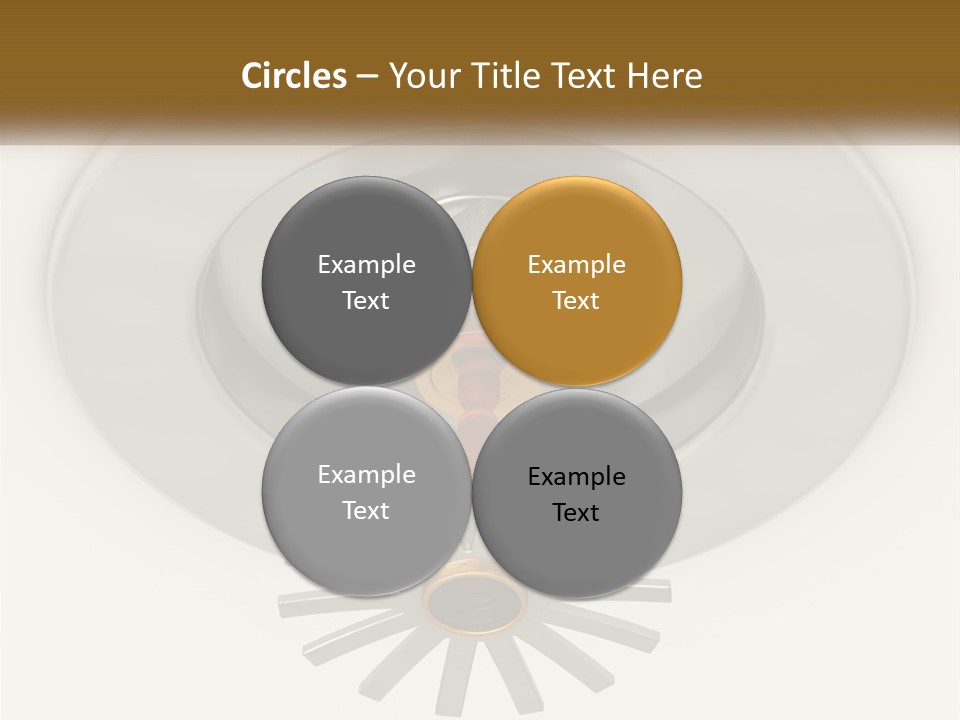 A Close Up Of A Metal Object On A White Surface PowerPoint Template