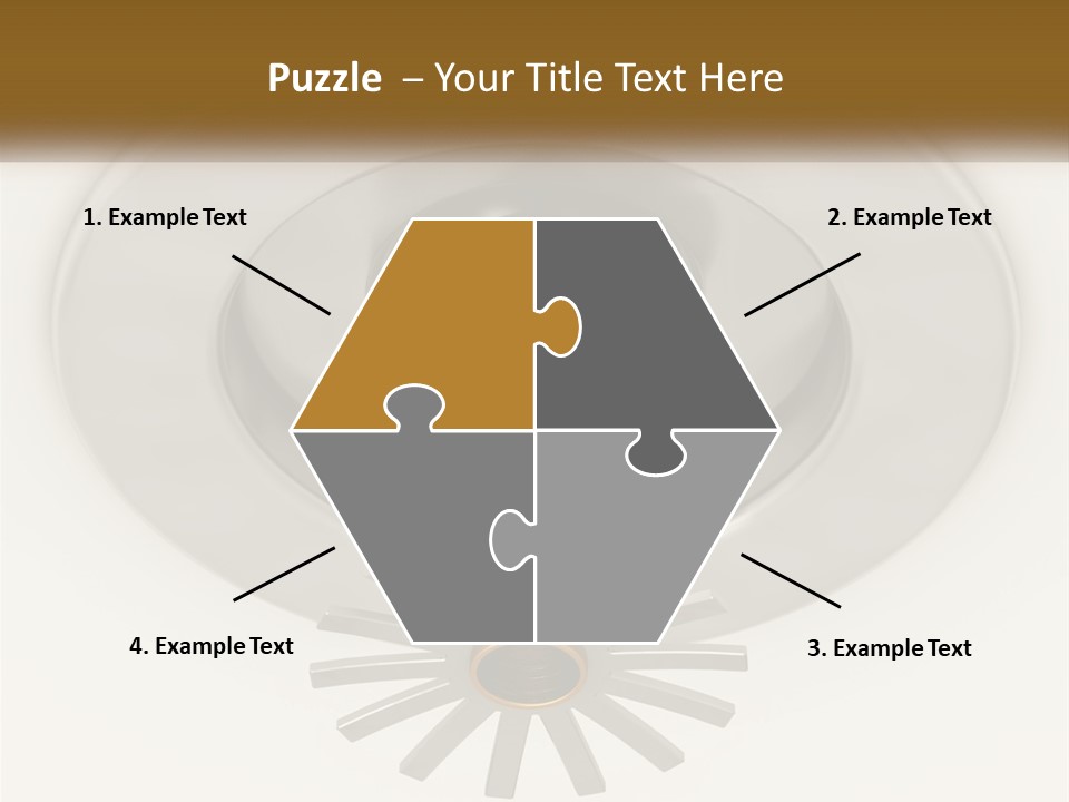 A Close Up Of A Metal Object On A White Surface PowerPoint Template