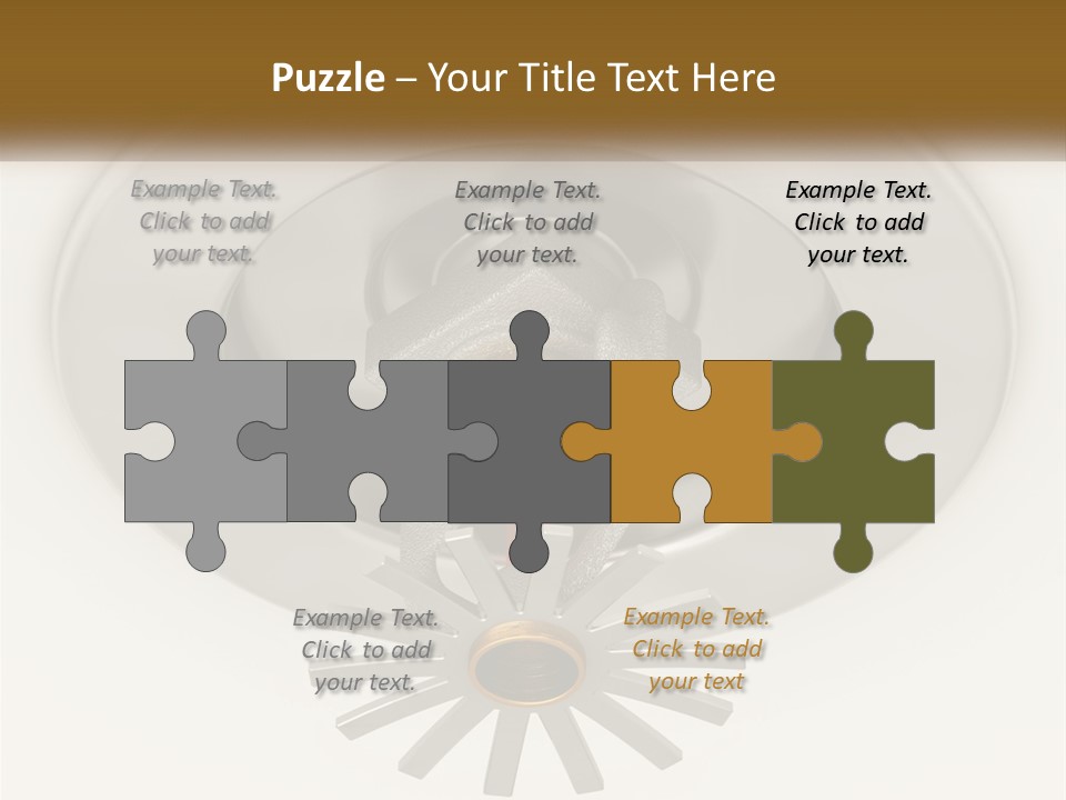 A Close Up Of A Metal Object On A White Surface PowerPoint Template