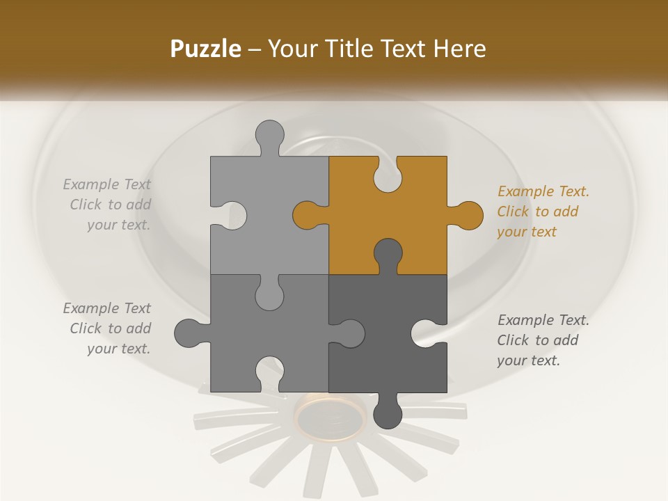 A Close Up Of A Metal Object On A White Surface PowerPoint Template