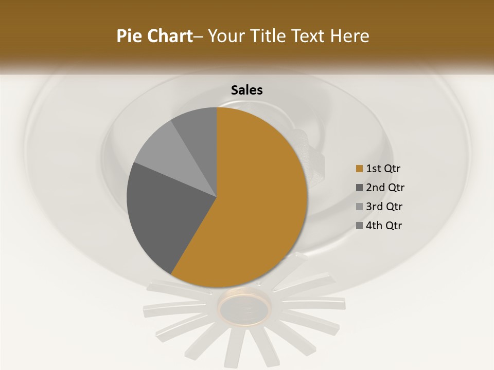 A Close Up Of A Metal Object On A White Surface PowerPoint Template