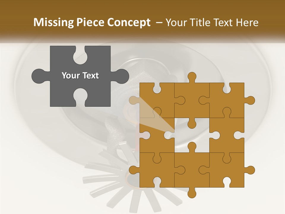 A Close Up Of A Metal Object On A White Surface PowerPoint Template