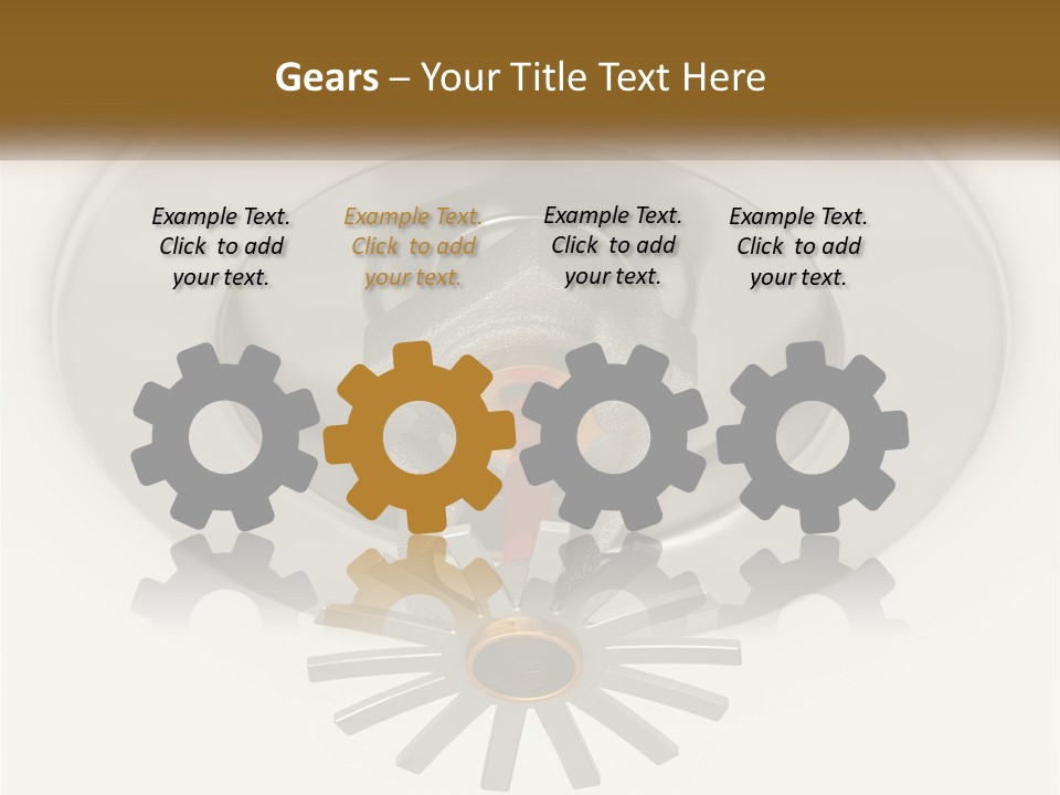 A Close Up Of A Metal Object On A White Surface PowerPoint Template