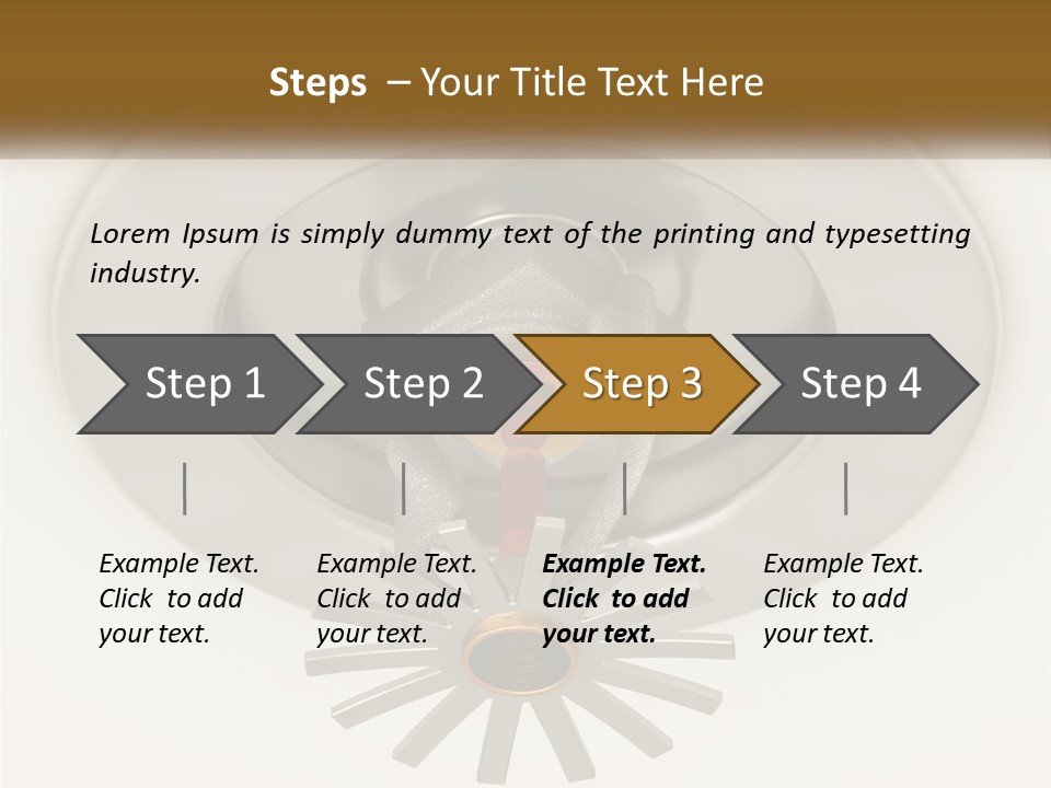 A Close Up Of A Metal Object On A White Surface PowerPoint Template