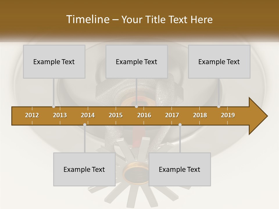 A Close Up Of A Metal Object On A White Surface PowerPoint Template